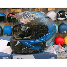 ZEUS 806F II68 輕量內藏鏡全罩安全帽，高階帽款，安全舒適，騎士首選, 消光黑藍