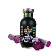 조지아스내추럴 유기농 자색당근 (흑당근 Black Carrot) 착즙 주스 200ml, 1개