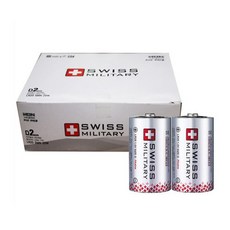 스위스밀리터리 알카라인 D형 건전지, 20개입, 1개