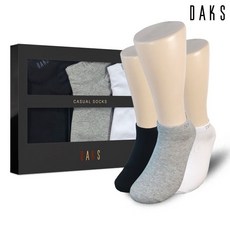 [백화점 홈쇼핑 정품] 닥스 DAKS 숙녀양말 3족 선물세트 무지 스니커즈 23429