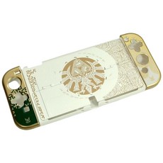 AS電玩 NS Switch／OLED 薩爾達傳說 王國之淚 主機 Joy-Con 保護硬殼, OLED版_白底款