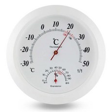 원형 아날로그 온습도계 N-230 230x230x45mm 1P 실내온도계습도계 온습도센서