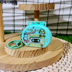 레트로 카세트 녹음기 클래식 소형 레코더 복고 빈티지 선물, 그린, 기본 모델명/품번