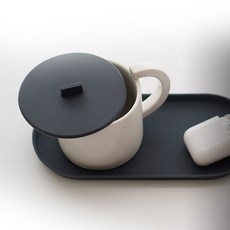 실리콘 컵커버 뚜껑 종이컵 덮개 머그 리드 8컬러, 딥네이비, 1개