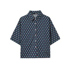 BNX ★주문 폭주★ 프린팅 자가드 카라 셔츠 BX2BL015L0 774794