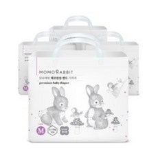 모모래빗 에코씽씽 밴드형 기저귀 아동공용, 중형(M), 384매