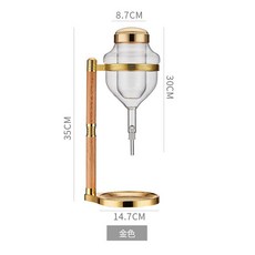 日料店衕款清酒冰酒壺套裝：滴漏式溫酒、龍頭醒酒器，快速冰鎮，品味日式清酒, 金冰酒器, 1個