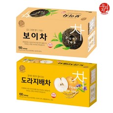 송원 도라지배차 +보이차, 2개, 100개입