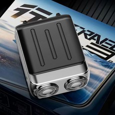 臺灣出貨 新款旅行者剃須便攜式小型剃須電動旅行男士迷你颳衚 OSQN, TXD-S7黑色【智能數顯*全身水洗】, 1個