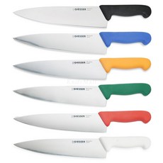 독일 기셀 칼라 우도 8455-23cm 정육칼 분류형식도 업소용 학교 식당 급식실, 기셀8455-23 초록, 1개