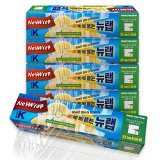뉴랩 톡톡뜯는 뉴랩(22cm x 50m) x5개, 50m, 5개