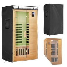 Iceberg Elf 야외 사우나 커버 420D 튼튼한 방수 내구성 프로텍터 101.6cm x 96.5cm x 185.4cm(40x38x73인치)에 적합 U/V 및 내후성 일, 40"x38"x73"