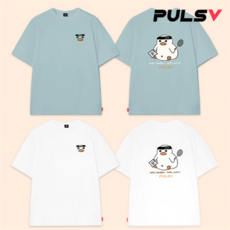 [펄스비] 오리도리 남성 여성 티셔츠 오버핏 반팔