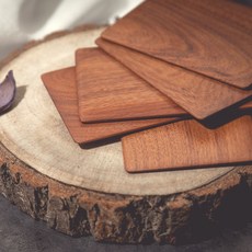 簡子製造 實木牌塊, 1個, 棕