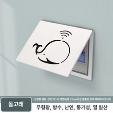 인터폰배전박스 배전판커버 계량기 두꺼비집 가리개 분전함, 상단 플립 커버, 돌핀 2025 신모델