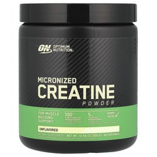Optimum Nutrition 미분화 크레아틴 분말 무맛 300g(10.6oz), 300g, 1개