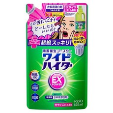 Wide Hi-Tester EX Power 大容量補充包 820ml [漂白劑 洗衣] 洗衣 141442, 1個