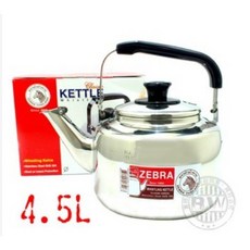 ZEBRA 斑馬牌 304 不銹鋼笛音壺 4.5L, 詳見包裝, 詳見包裝, 詳見包裝