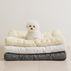 뭉연구소 통세탁 사계절 양면 강아지 고양이 방석 반반 토퍼, 1개, 버터옐로우 1개, 버터옐로우