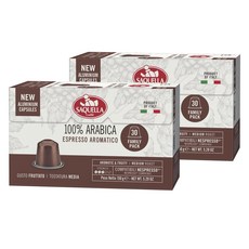 SAQUELLA 阿拉比卡Aromatico膠囊咖啡, 2個, 30入, 5g