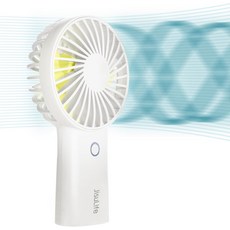 30시간의 냉각 6000mAh 배터리 여행 메이크업 콘서트 및 출퇴근을 위한 USB 충전식 휴대용 선풍기 - 어디서나 시원하게 사용하세요 흰색, White