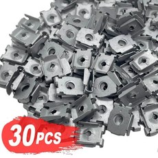 자동차 금속 스피드 너트 클립 리어 범퍼 커버 아우디용, 5. 30pcs, 1개
