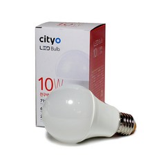 씨티오 LED 전구 10W, 전구색, 2개