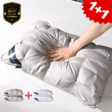 린델 빨아쓰는 목편한 5성급 호텔 꿀잠 배게 1+1, 2개, 화이트+화이트