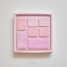 JOJO 星光珊瑚眼影盤便利貼 210張 7色, 1個, 薔薇玫瑰