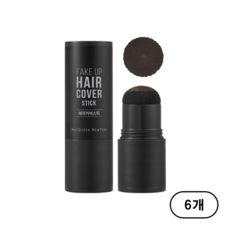 맥퀸뉴욕 페이크 업 헤어 커버 스틱 2.5g, 내추럴블랙 (Natural black), 6개