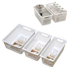 정리바구니 바구니 조미료 보관 욕실 주방 정리 수납 바스켓 3호, 본상품