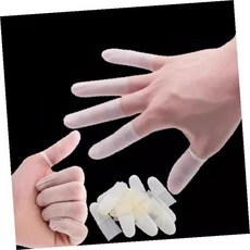 테디브라더 손가락 실리콘 골무 사무용 엄지 손 보호 장갑 라텍스 핑거코트 고무, 라텍스 손가락 골무100p, 1개