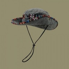 에스닉 아웃도어 모자(차콜) 여름 캠핑모자ryu5+2PEM