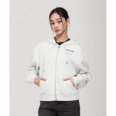 [국내매장정품] 와키윌리 WACKY WILLY 우먼스 그래픽 세미오버 후드집업 라이트 그레이 WA2601HZ61LG 200237