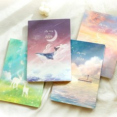 플레플레 2026 마이스토리 다이어리 v11 (날짜형) 일정관리스티커, 4바다 기차