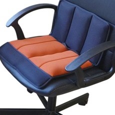 AC Rabbit 台灣製透氣舒壓氣墊腰椎支撐座墊組 椅墊 坐墊 腰靠, 橘色