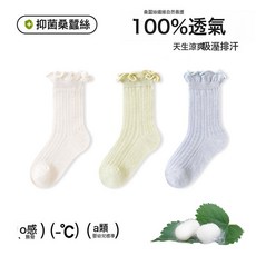 嬰兒襪子夏季嬰幼兒新款薄款桑蠶絲網眼透氣男女寶寶中筒襪