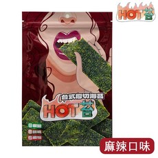 HOT苔 台式厚切烤海苔 (麻辣/椒鹽/醬燒/柚子口味) - 30g, 1個, 麻辣海苔