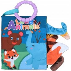 오즈토이 유아용 코르토 컬러 헝겊 꼬리 촉감책 동물 66529a-3 초점책 신생아 완구