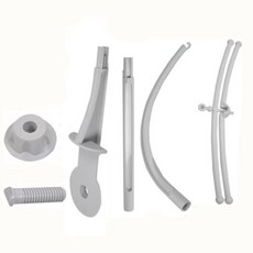 嬰兒床鈴A3D 35曲音樂鈴盒 DIY床鈴配件 旋轉床掛電池音樂盒 床邊音樂鈴 嬰兒玩具, 1個, 支架3節、共6個零件（可夾5cm厚木板）