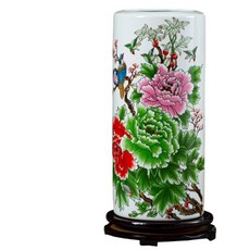 中式富貴竹陶瓷大花瓶 客廳水養竹擺飾, 玉堂富貴箭筒