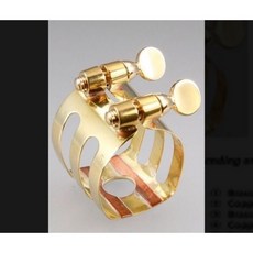 日本石森 Woodstone AS金屬束圈 黃銅 中音膠嘴用 薩克斯風束圈 (適用於Selmer Meyer), 1個, Selmer