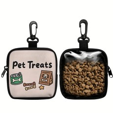 강아지 프린트 간식 가방 후크 지퍼 반려견 훈련 훈련용 산책, 1개, 2. Pet Treats 1pc