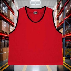 성인용 팀조끼 빨강 훈련 러닝 구분 스포츠 운동장 달리기