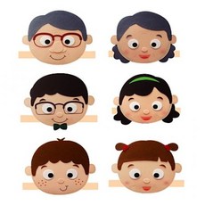 청양토이 역할놀이 머리띠 가족 6종 모음 역할놀이 연극 각종행사 인형극 유아교구, 1개, 남자아이