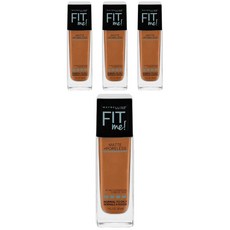 메이블린 핏 미! 매트+ 포어리스 파운데이션 30ml, Spicy Brown, 4개