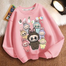 【秋冬兒童長袖衛衣】可愛百搭拉布布春秋冬新款小中男女兒童衛衣圓領加厚長袖寬鬆外套