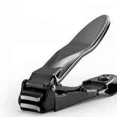 손톱깍이 세트 발톱깍기 두꺼운발톱깍기, 안튀는 스텐손톱깍이세트(메탈블랙)