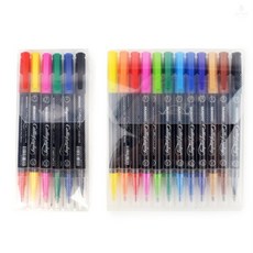 제이앤디리빙디자인 캘리그라피 트윈(6/12색) 일러스트펜, 6색