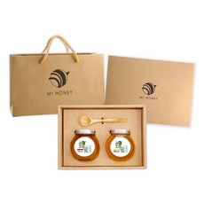 Mr.HONEY 蜂蜜先生 蜂蜜禮盒(240gX2)-荔枝蜂蜜 野花蜂蜜, 1個, 紅柴蜂蜜240g+荔枝蜂蜜240g